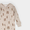 Petit Lem Otter Print Convertible Sleeper