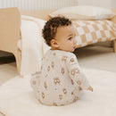 Petit Lem Otter Print on Off-White Sleeper