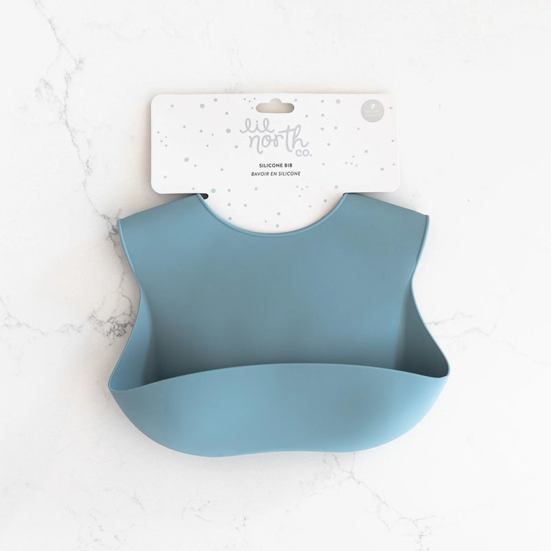 Lil North Co - Silicone Bib - Pale Blue