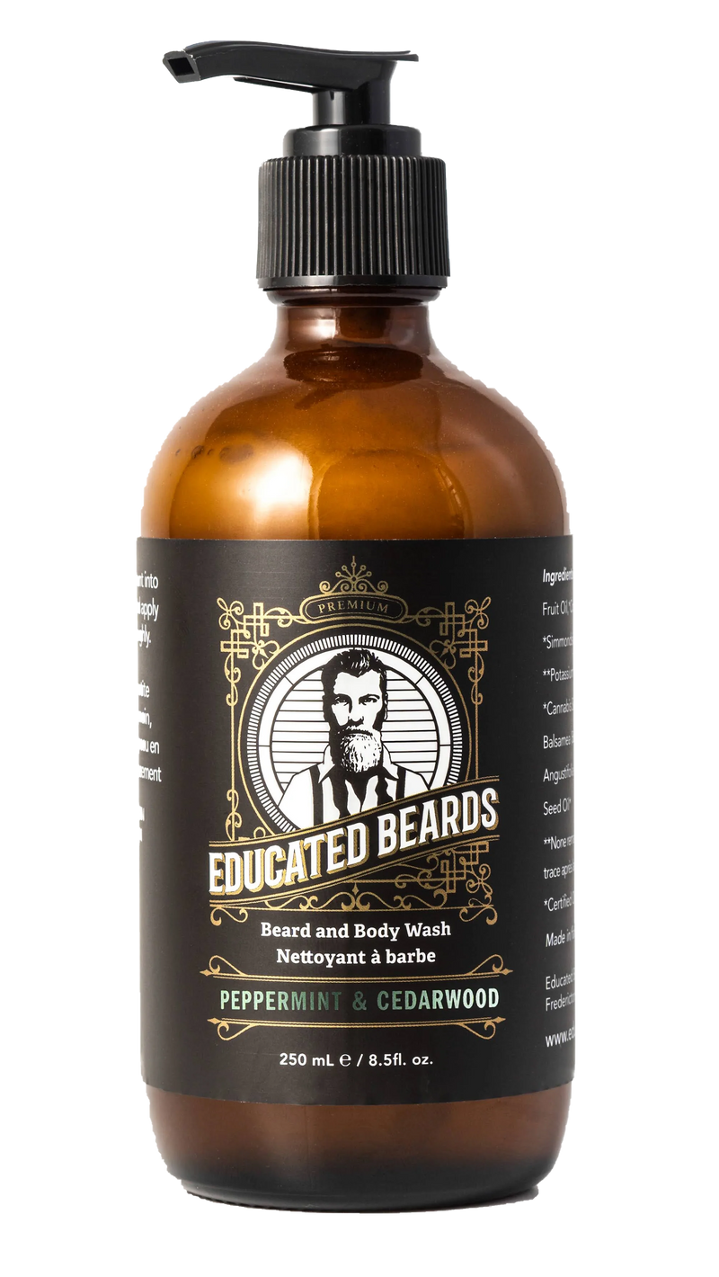 Educated Beards - Beard Wash - Peppermint Cedarwood