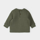 Petit Lem Pear Print on Fall Green Quilted Set