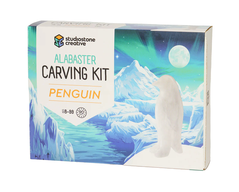 Studiostone Creative - Penguin Alabaster carving kit