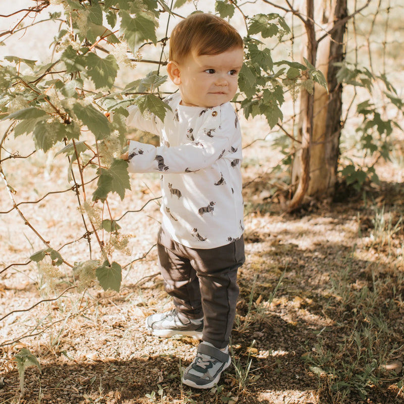 Petit Lem Australian Shepard Print Outfit Set - FINAL SALE