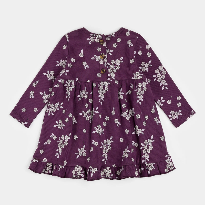Petit Lem Fall Botanicals Print Jersey Dress Set - FINAL SALE