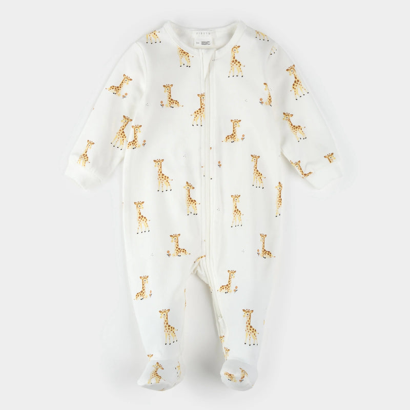 Petit Lem Giraffe Print Sleeper
