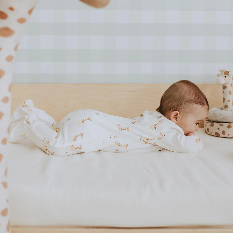 Petit Lem Giraffe Print Sleeper