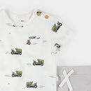 Petit Lem Lawnmower Print T-shirt & Short Set  FINAL SALE