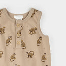 Petit Lem Monkey Print Sleeveless Romper FINAL SALE