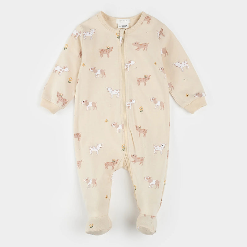 Petit Lem Piglets on Antique White Sleeper