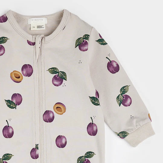 Petit Lem Plum Print Sleeper - FINAL SALE