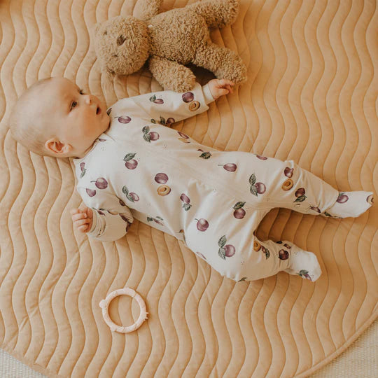 Petit Lem Plum Print Sleeper - FINAL SALE