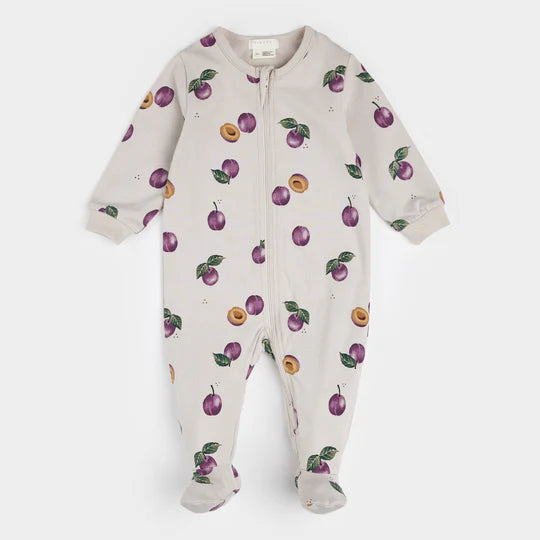 Petit Lem Plum Print Sleeper - FINAL SALE