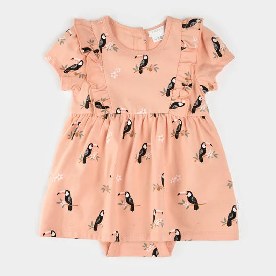 Petit Lem Toucan Bodysuit Dress
