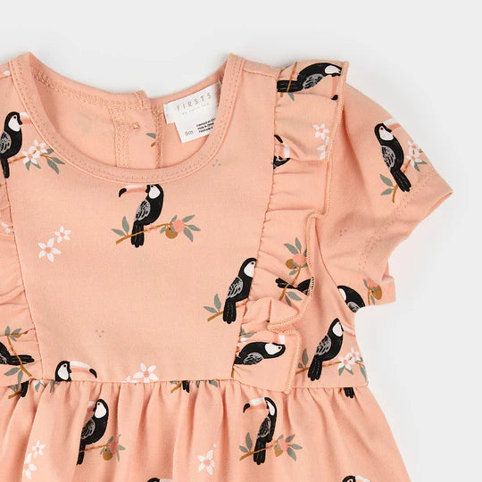 Petit Lem Toucan Bodysuit Dress