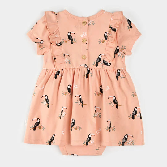 Petit Lem Toucan Bodysuit Dress
