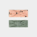 Petit Lem Toucans & Laurel Green Headbands FINAL SALE
