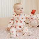 Petit Lem Poppy Print on Light Pink Sleeper