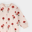 Petit Lem Poppy Print on Light Pink Sleeper