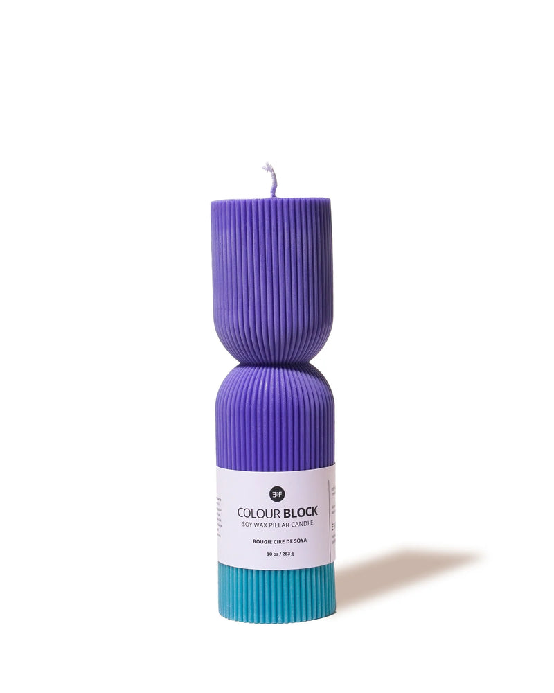 Ebb & Flow - Colour Block Pillar Candle