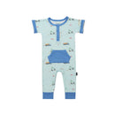 Belan J Short  Sleeve Pocket Romper Construction