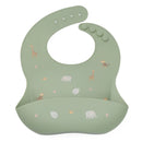 Noüka  Pattern Silicone Bib