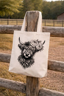 Your Green Kitchen - Simple Tote Bag Floral Cow