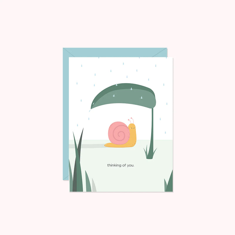 Halifax Paper Hearts Greeting Cards - Thinking of You - Snail