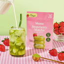 Blume Iced Strawberry Matcha Latte