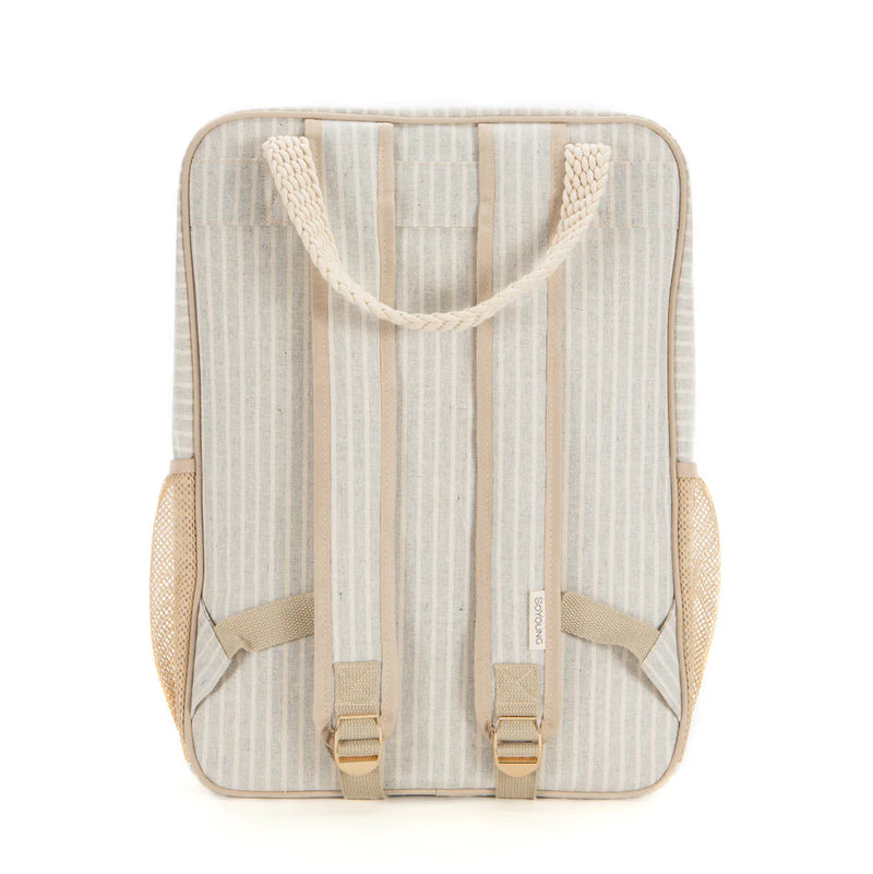 SoYoung All Day Backpack - Sand & Stone Beach Stripe