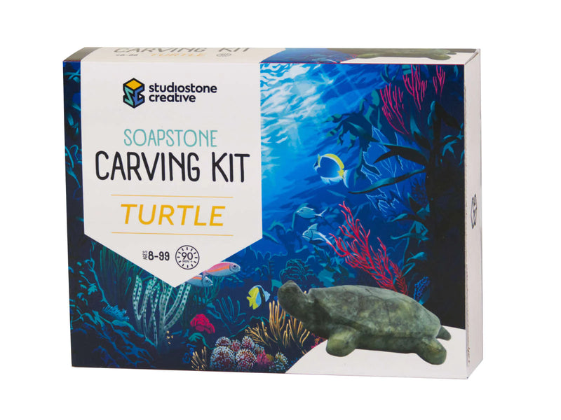 Studiostone Creative - Turtle Soapstone Carving Kit