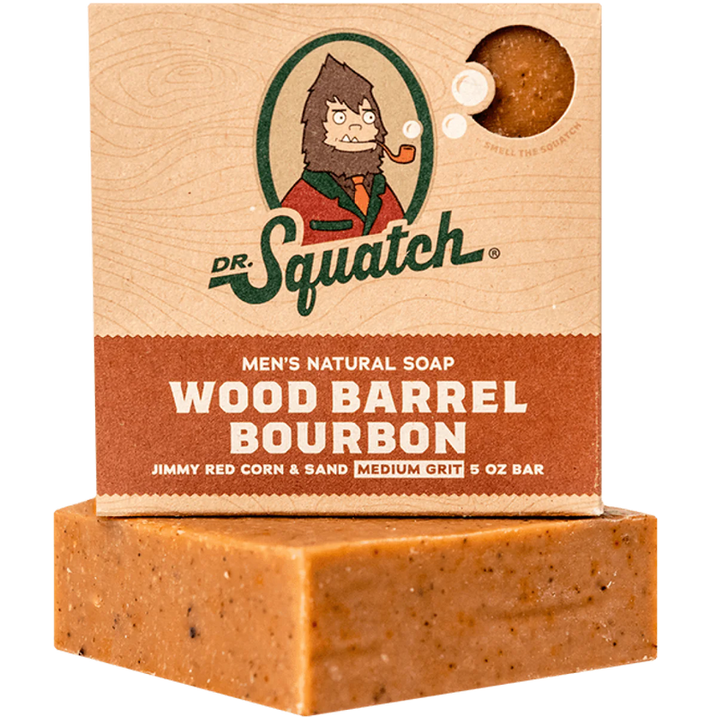 Dr. Squatch Natural Soap Bar - Wood Barrel Bourbon