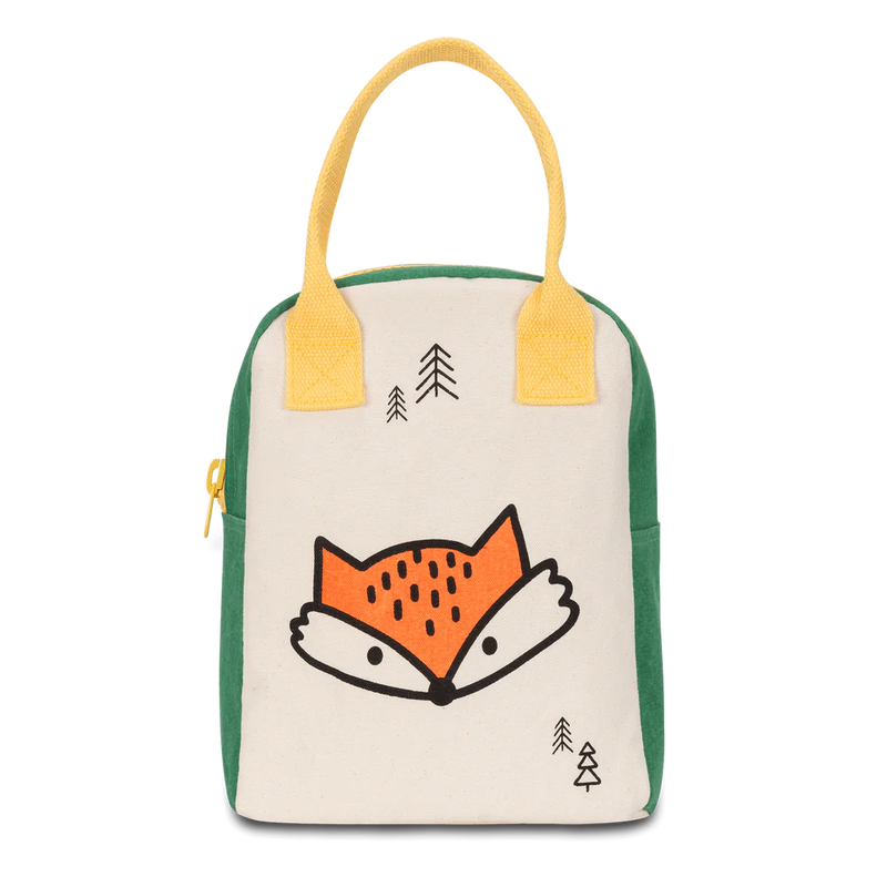 Fluf - Organic Cotton Zippered Lunch Pail - Fox