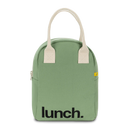Fluf - Organic Cotton Zippered Lunch Pail  - Moss