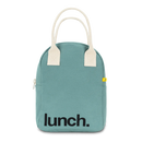 Fluf - Organic Cotton Zippered Lunch Pail  - Teal