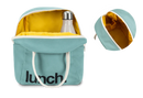 Fluf - Organic Cotton Zippered Lunch Pail  - Teal