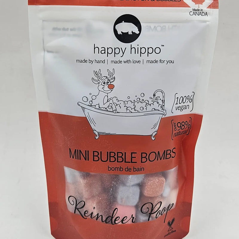Happy Hippo - Mini Bath Bombs - Reindeer Poop