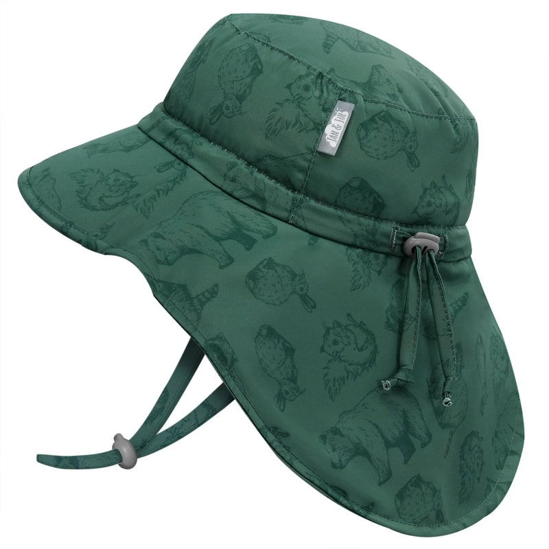 Jan & Jul - Aqua Dry Adventure Hat - Forest Friends