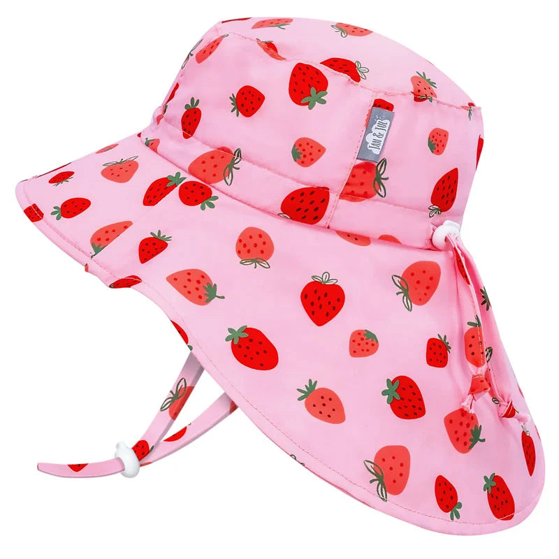Jan & Jul - Aqua Dry Adventure Hat - Pink Strawberry