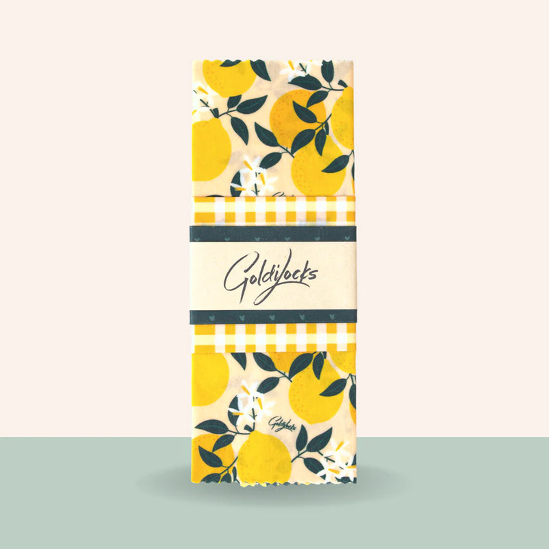 Goldilocks Goods  Beeswax Food Wraps - Amalfi Lemons