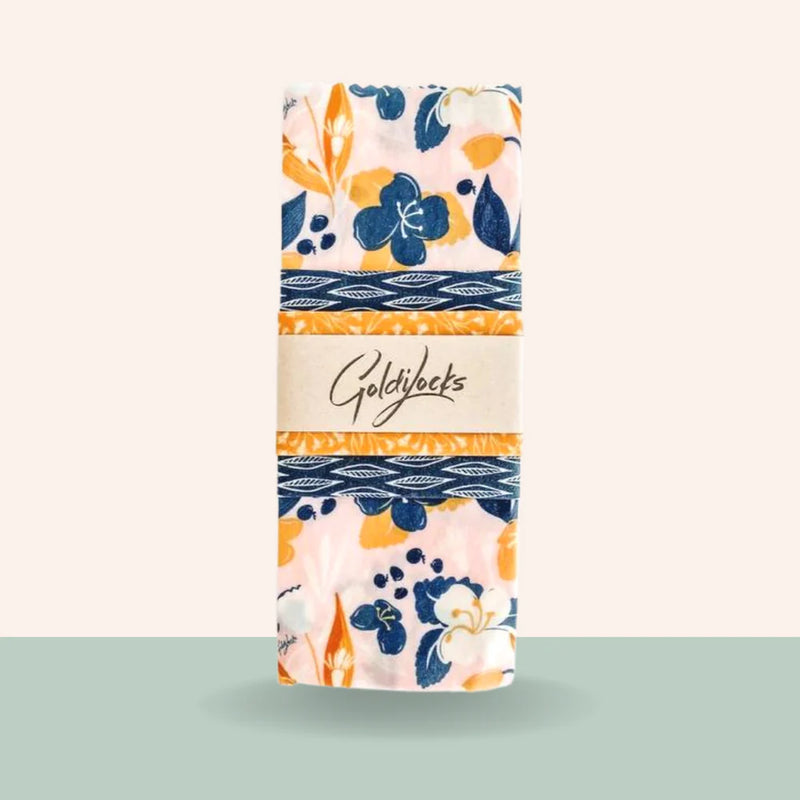 Goldilocks Goods  Beeswax Food Wraps - Amber Blueberry