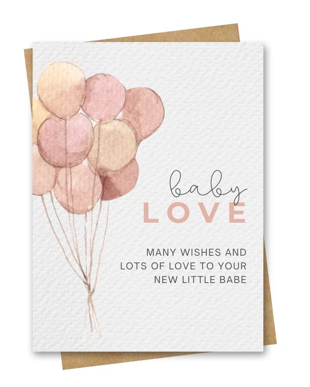 Paper Kuts  - Greeting Cards with Kraft Envelopes - Baby