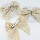 Aurelia & Co. Neutral Floral Hair Bow For Kids/Toddlers