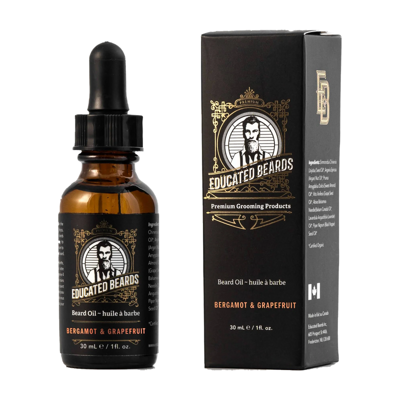 Educated Beards - Beard Oil - Bergamot Grapefruit