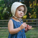 Jan & Jul Cotton Baby Bonnets | Beige Stripes
