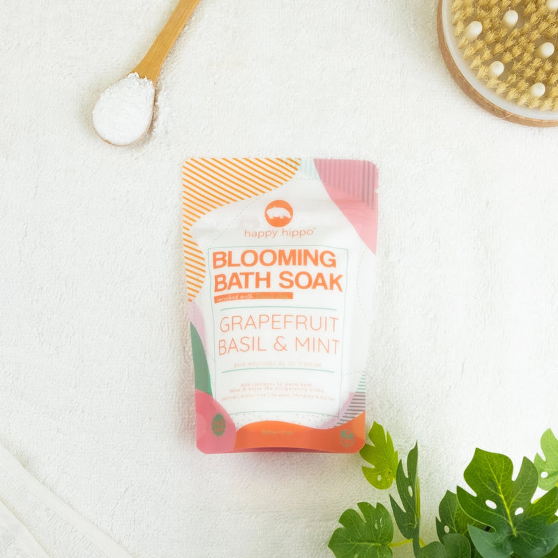 Happy Hippo - Grapefruit Basil & Mint - Blooming Bath Soak