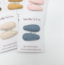 Aurelia & Co. Mini Baby Fabric Hair Barrettes