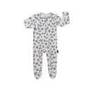 Belan J - Footed Zipper Sleeper Bluebells