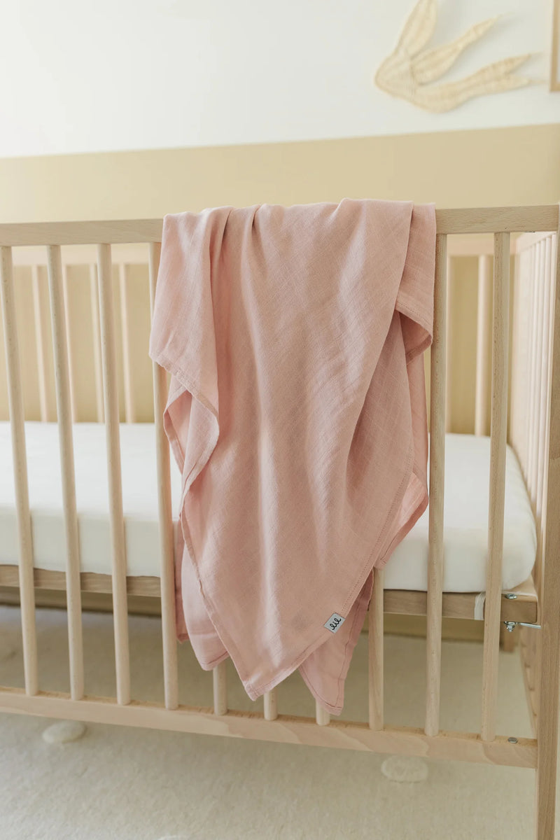 Lil North Co - Dusty Pink Muslin Single Swaddle