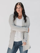 Blondie Apparel - Classic Briton Cardigan Heather Grey