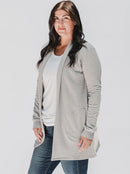 Blondie Apparel - Classic Briton Cardigan Heather Grey
